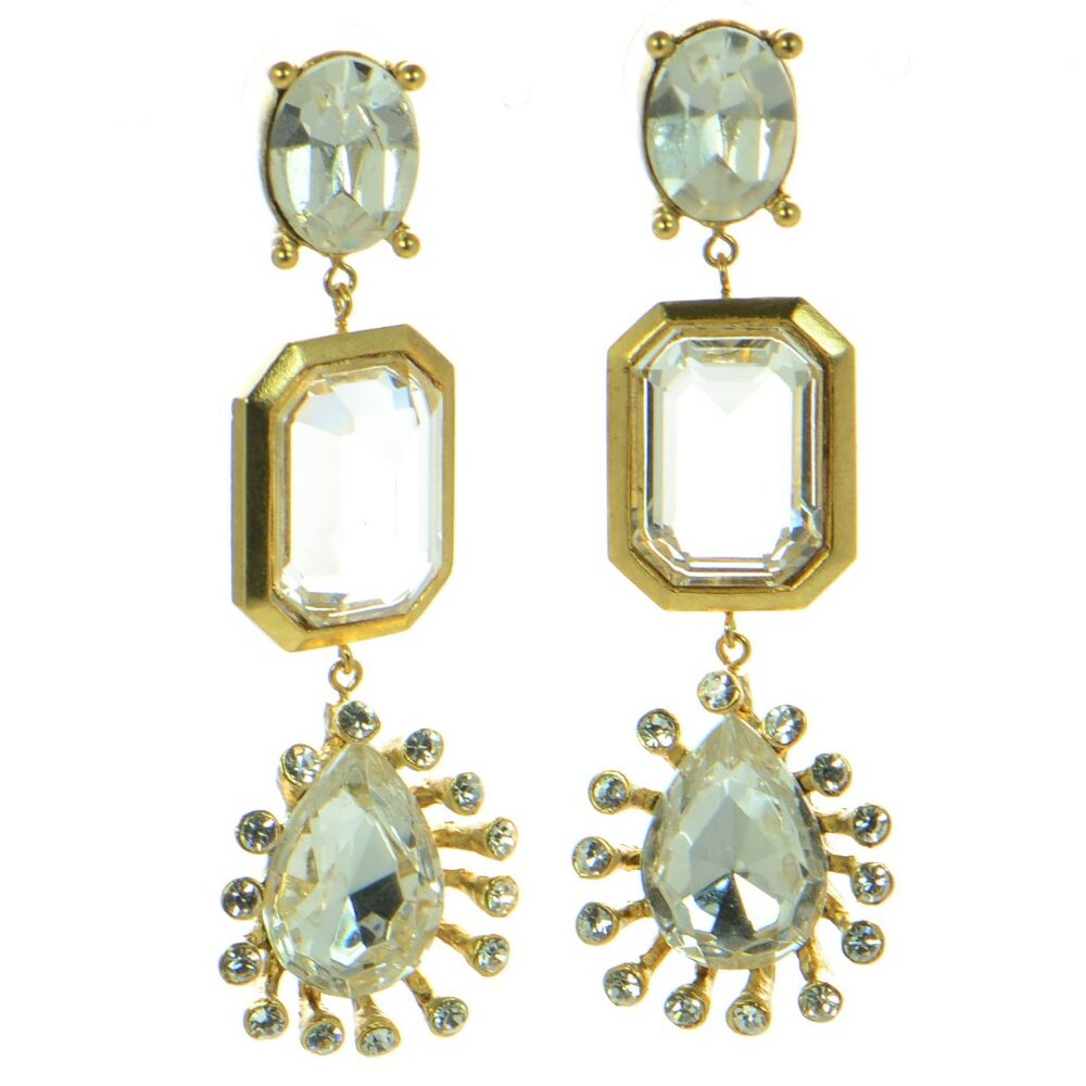 Jennifer Behr Crystal Drop Earrings